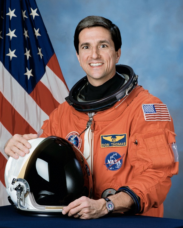 Former NASA astronaut Don Thomas, Ph.D. Photo provided by NASA. Former NASA astronaut Don Thomas, Ph.D. Photo provided by NASA.
