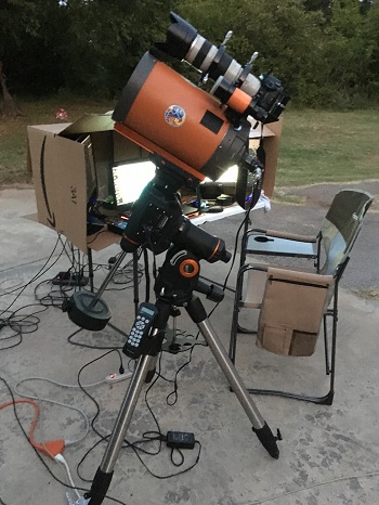 Catadioptric telescope. Photo by Tom Arnold.