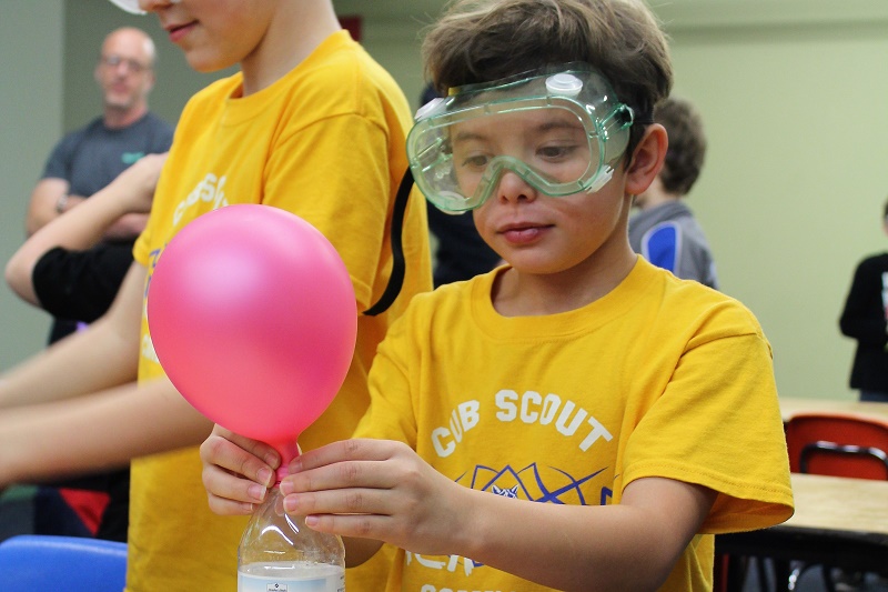 Cub Scouts at Science Museum Oklahoma