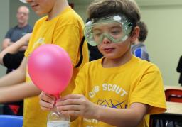 Cub Scouts at Science Museum Oklahoma