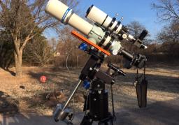 Refractor telescope. Photo by Tom Arnold. 