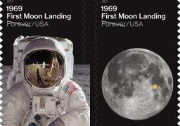 USPS First Moon Landing stamp 