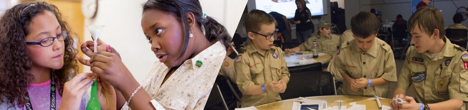 Scouts at Science Museum Oklahoma