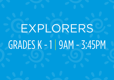 Graphic depicts the age range and hours for camps at science museum oklahoma