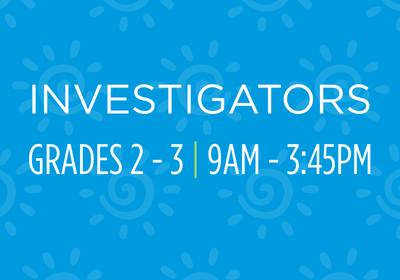 Graphic depicts the age range and hours for camps at science museum oklahoma