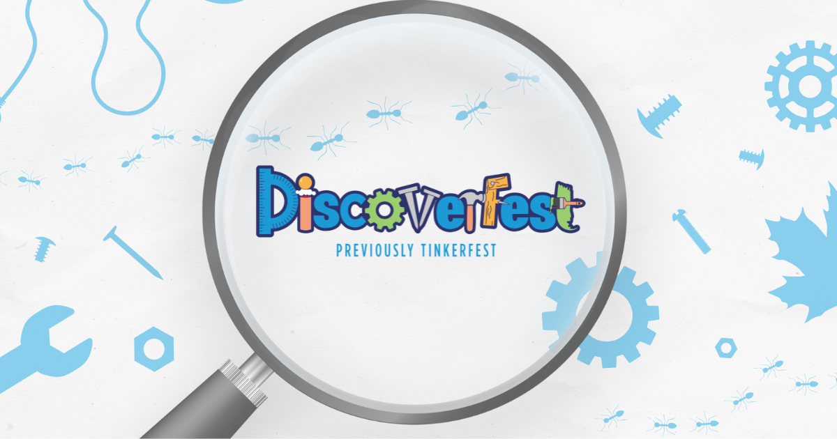 Discoverfest graphic shows the museum is having a free day on September 26