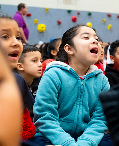 kids at a science museum event