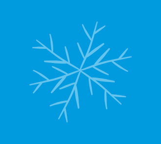 Graphic of a snowflake for a Science Live Show at Science Museum Oklahoma.