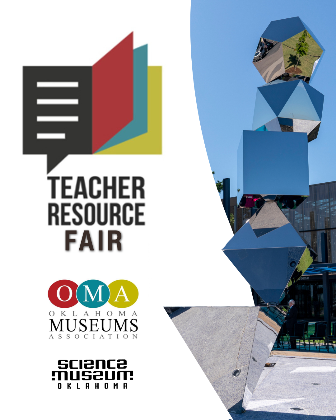 Teacher resource fair graphic at science Museum oklahoma on August 4th