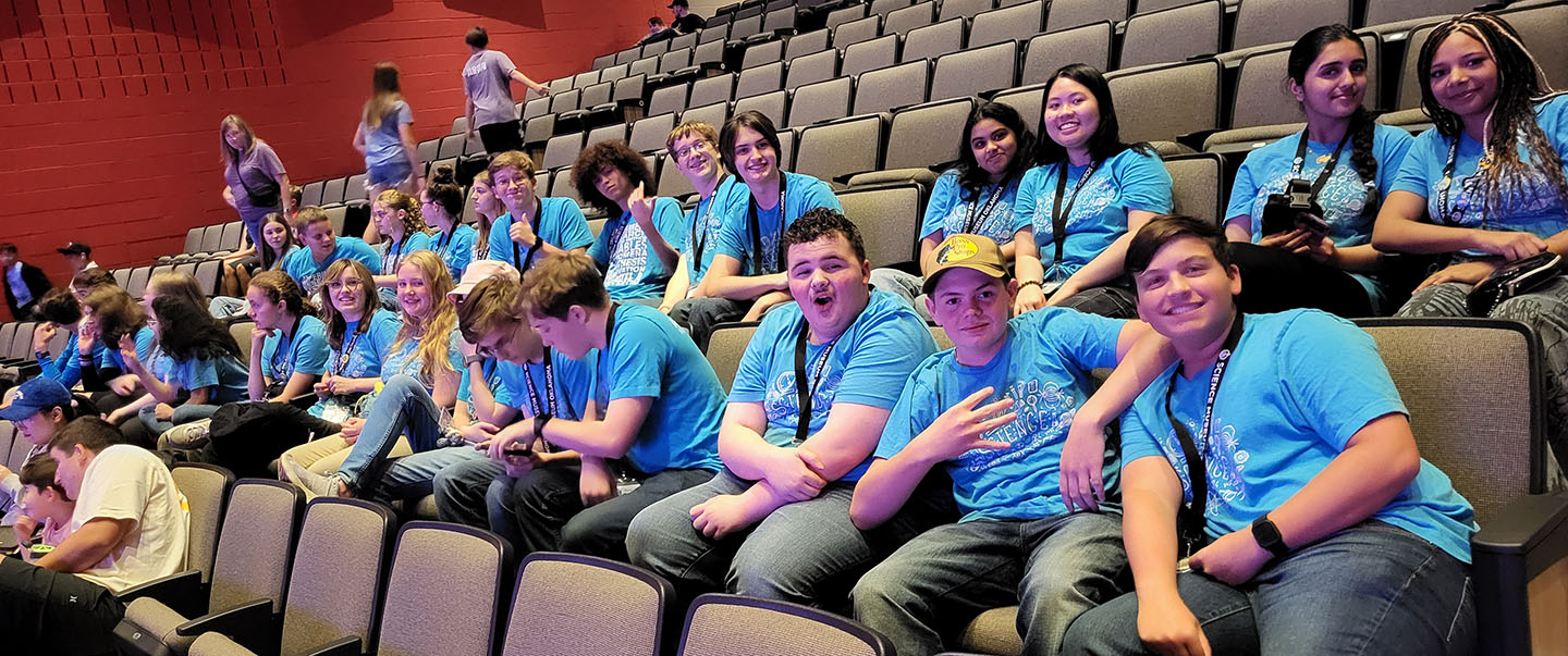 A group of teen apprentices going through orientation at Science Museum Oklahoma.