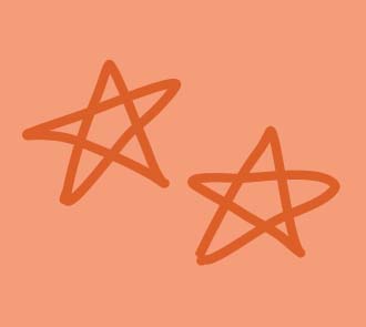 Simple star illustrations highlighting space-themed science education and astronomy fun at Science Museum Oklahoma.